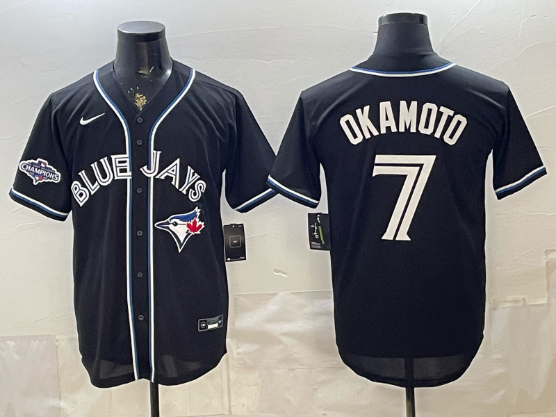 Men 2026 Toronto Blue Jays #7 Okamoto black Game Nike MLB Jersey 0527010
